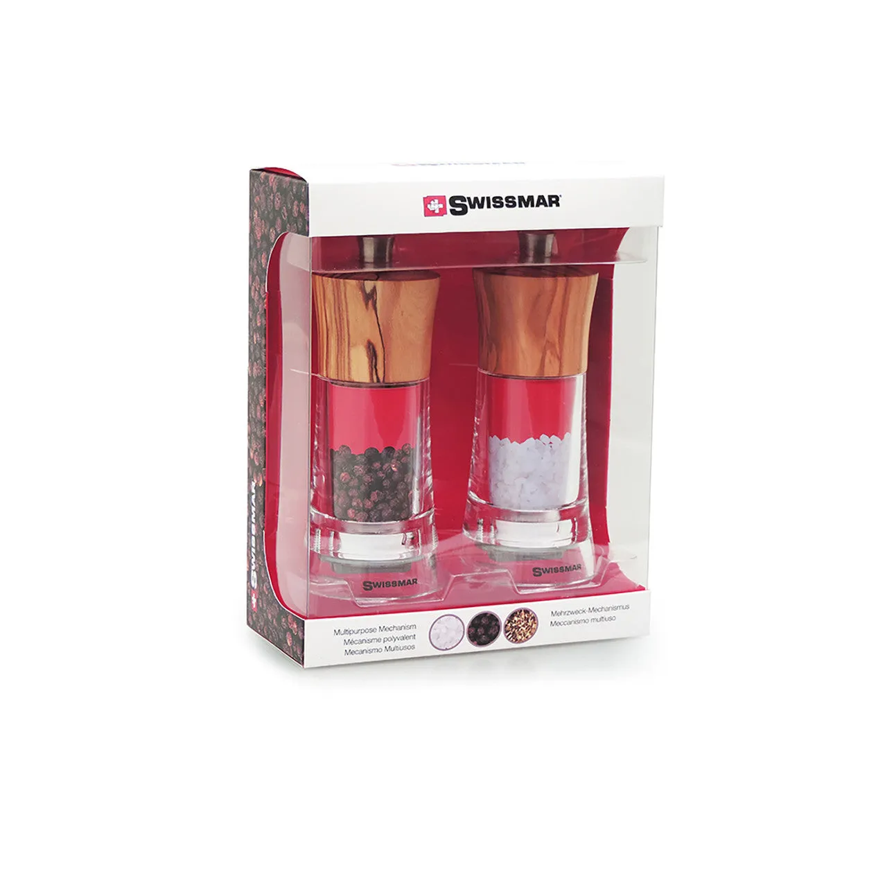 Swissmar Clear Acrylic Salt & Pepper Set