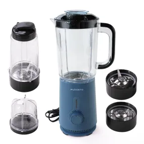 The Better Home FUMATO Mixer Grinder Blender- 400W | Mixie for Kitchen with (3 Jars   2 Stainless Steel Blades   2 lids), Anti-Skid Feet | Nutri Blender Juicer| 1 Year Warranty (Midnight Blue)