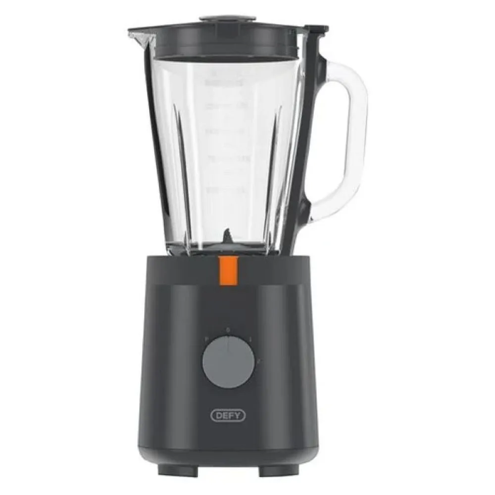 The Defy Glow Table Blender boasts a 500w motor, a 1.5L plastic jug with measuring units, 2-speed settings, and a pulse function for controlled blending