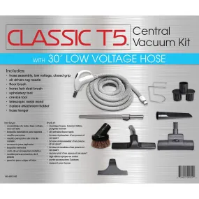 Titan Central Vac Kit Classic T5 30' with Turbo Head