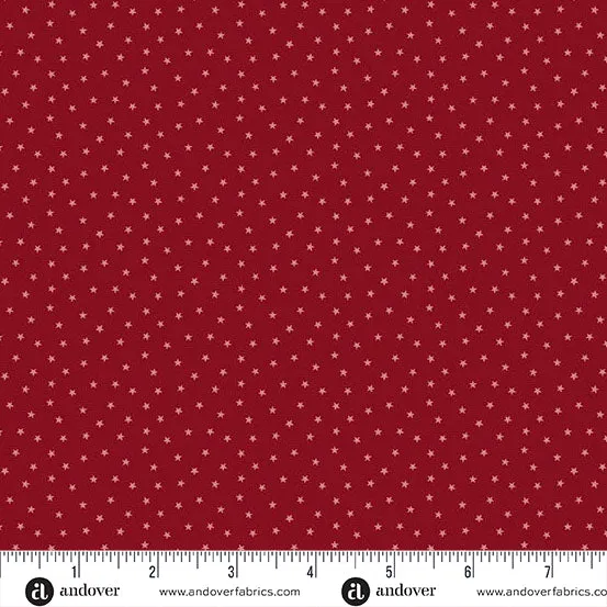 Twinkle in Scarlet by Laundry Basket Quilts for Andover Fabrics