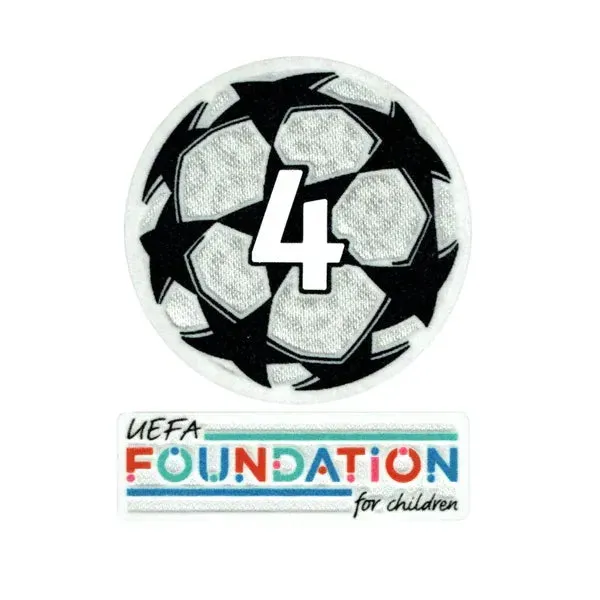 UEFA 2021-24 Ajax Champion League Patch Set (Foundation Patch Included)