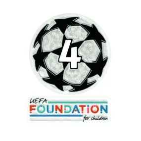 UEFA 2021-24 Ajax Champion League Patch Set (Foundation Patch Included)