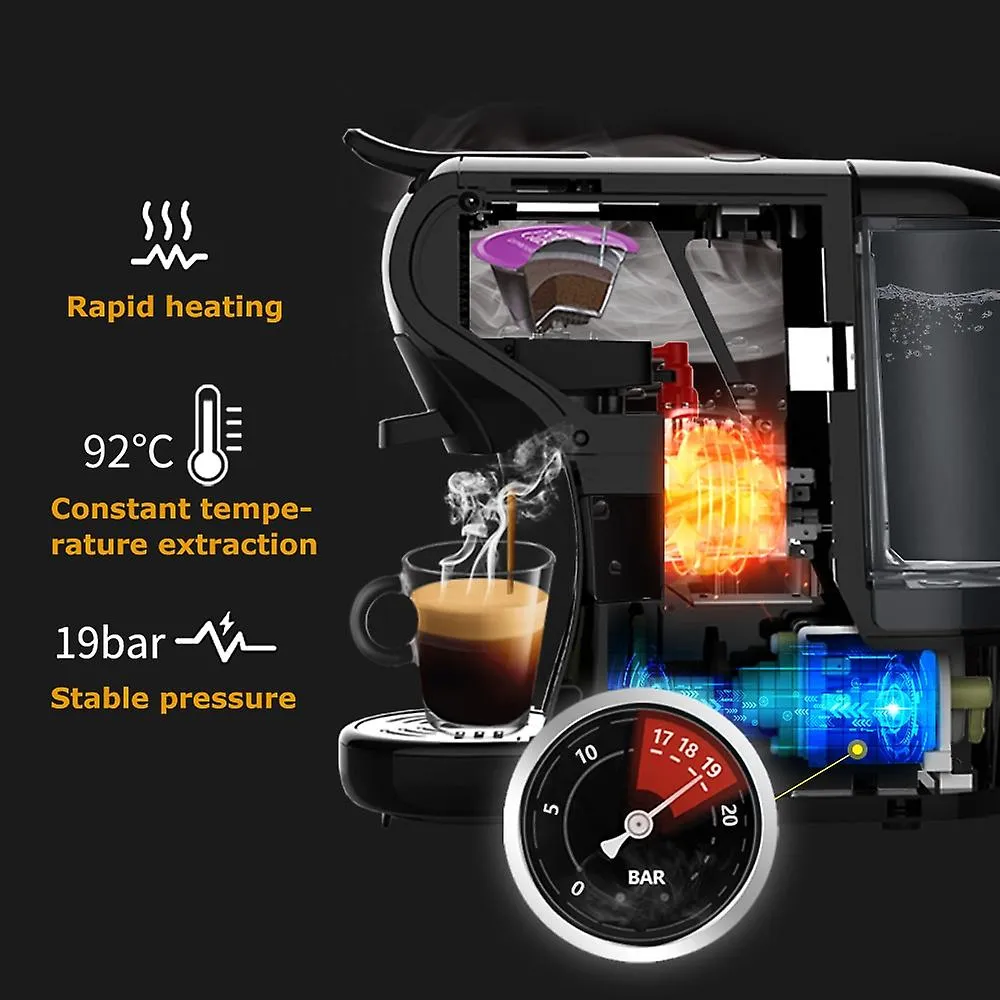 UK Plug Coffee Machine 19 Bar 3In1&4In1 Multiple Capsule Espresso Cafetera Pod Coffee Maker Dolce Milk Fa1194