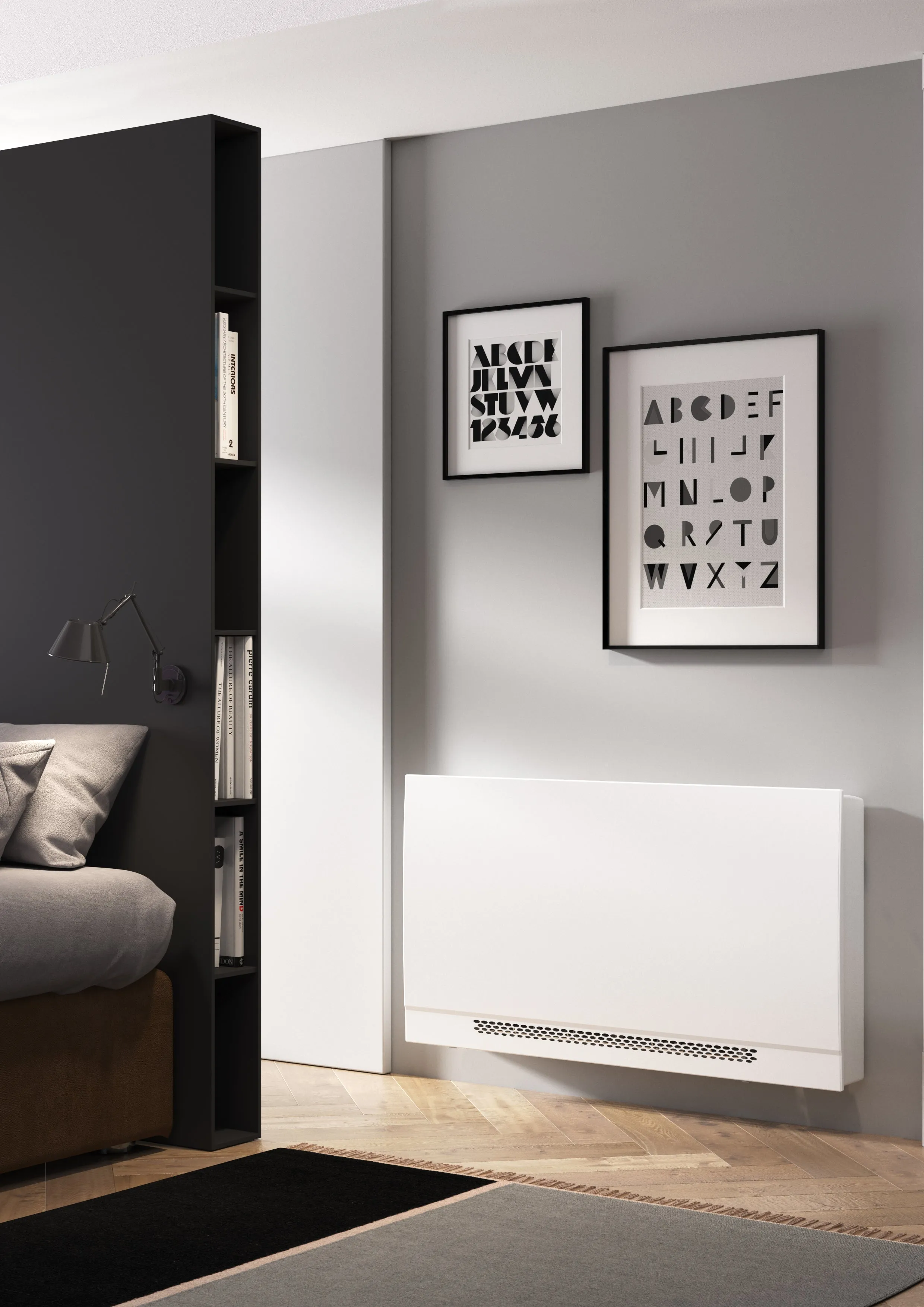 Ventilconvettore Slim Fan con Mobile Sabiana WHISPER CFF-ECM-MV-CB-T 20 con Comando Digitale Wi-Fi e BT e Motore Inverter