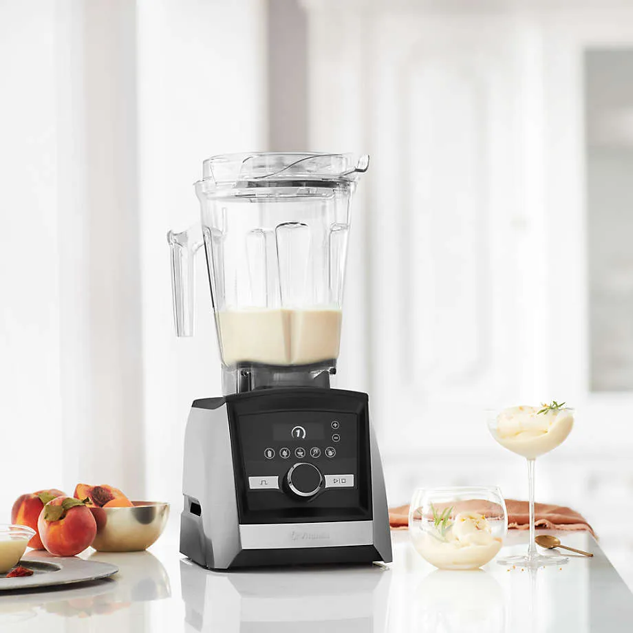 Vitamix® A3500 Series in Brushed Stainless Steel - Blender & Food Processor Attachment Bundle