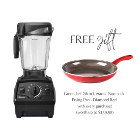 Vitamix Explorian Series E520 Blender (Black)   FREE GreenPan 20cm Ceramic Non-stick Frying Pan w/o Lid