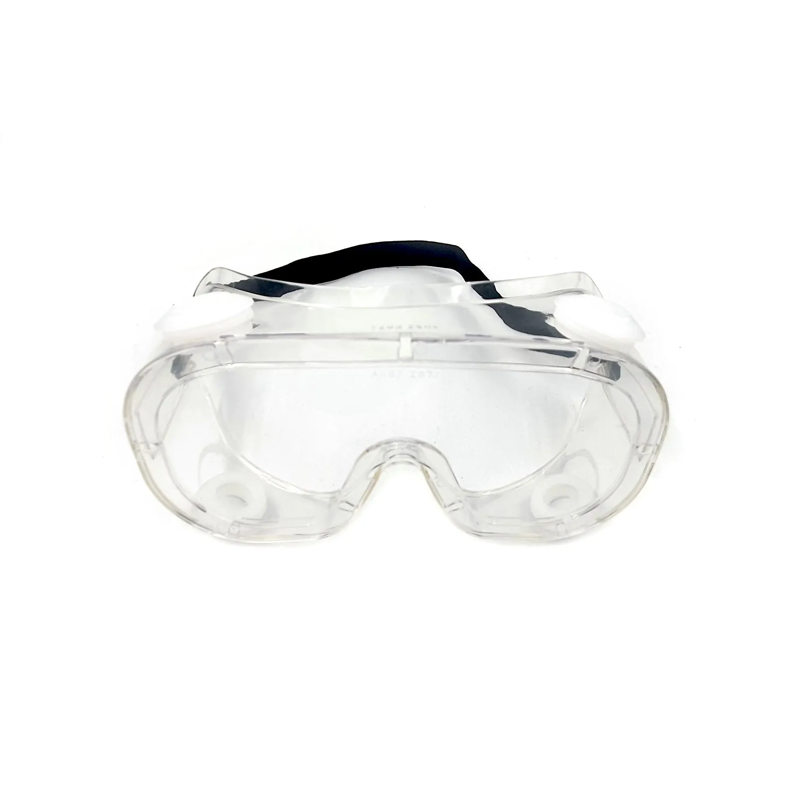 Wide Lens Full Cover Clear Soft Frame Safety Glasses With Adjustable Strap & 4 Ventilation Holes