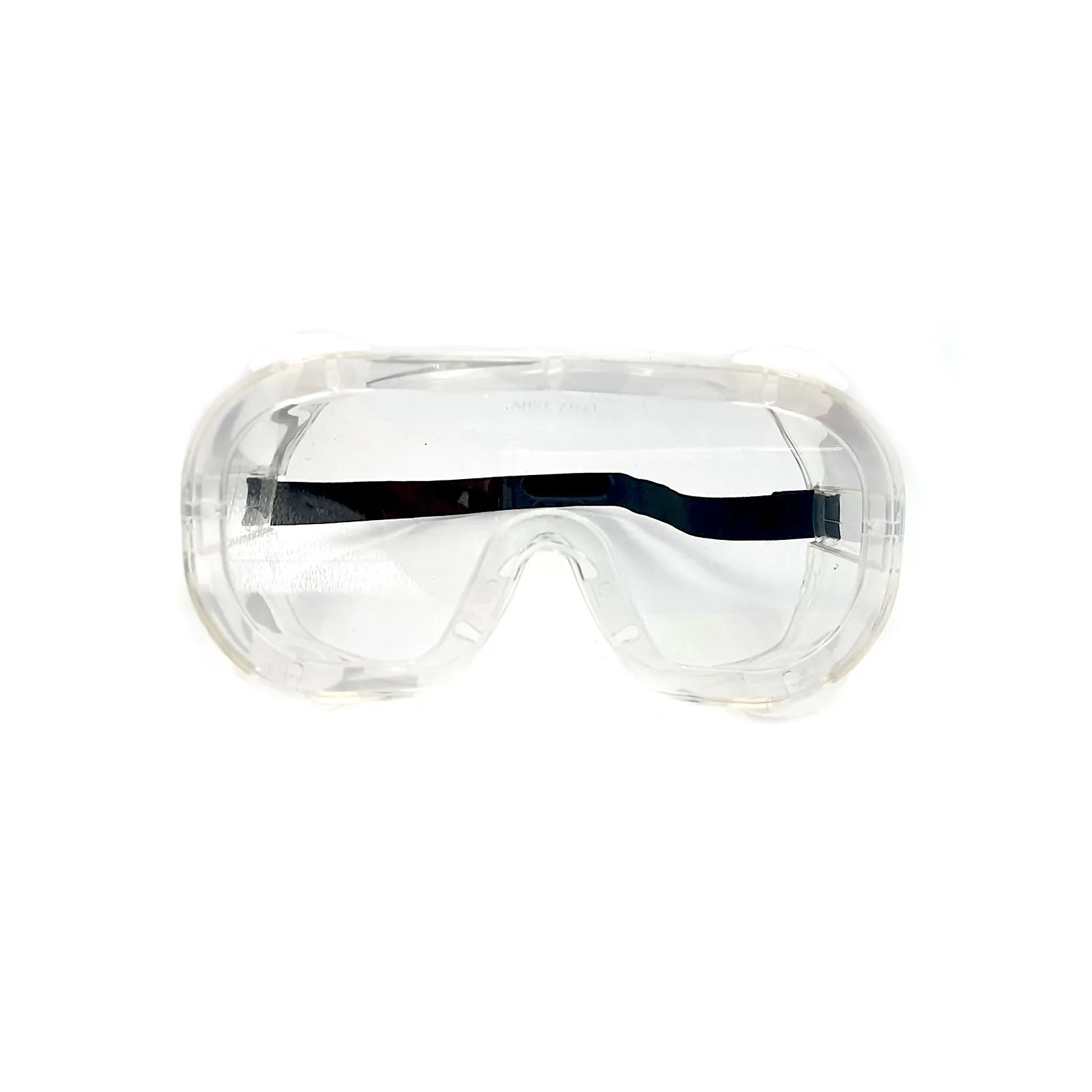 Wide Lens Full Cover Clear Soft Frame Safety Glasses With Adjustable Strap & 4 Ventilation Holes