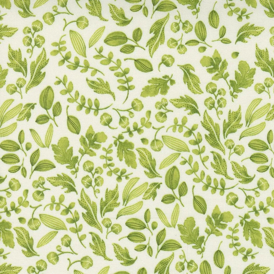 Wild Blossoms - Leafy World Cream Sunlit