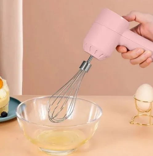 Wireless Handheld Food Blender/Egg Beater/Flour Mixer/USB Rechargeable Compact Lightweight